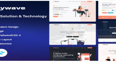 Skywave - Solution Technology TailwindCSS Template