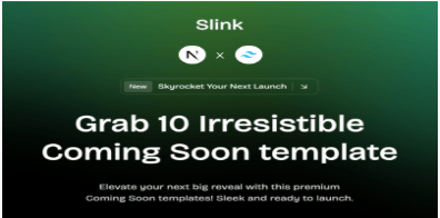 Slink - Coming Soon Nextjs Template