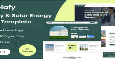 Solafy - Ecology & Solar Energy Figma Template