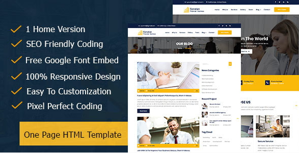 Sonstan || Corporate & Business One Page Template
