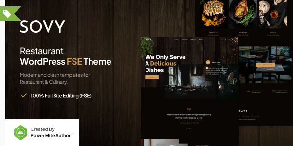 Sovy – Restaurant FSE WordPress Theme
