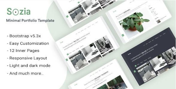 Sozia – Minimal Portfolio & Creative HTML Template