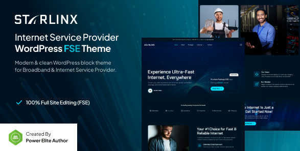 Starlinx – Broadband & Internet WordPress Theme