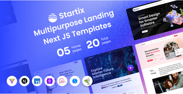 Startix - SaaS Landing Next JS Template