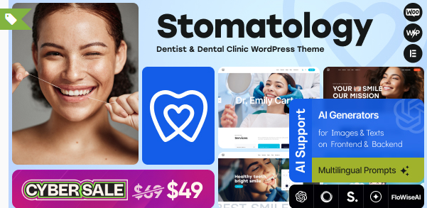 Stomatology - Dentist & Dental Clinic WordPress Theme
