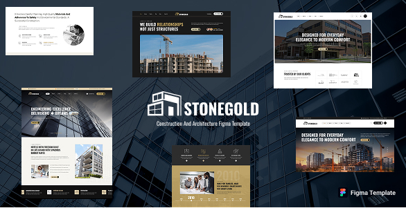 StoneGold - Architecture Figma Template