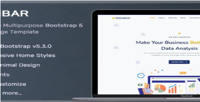 Techbar – Bootstrap 5 Multipurpose Landing