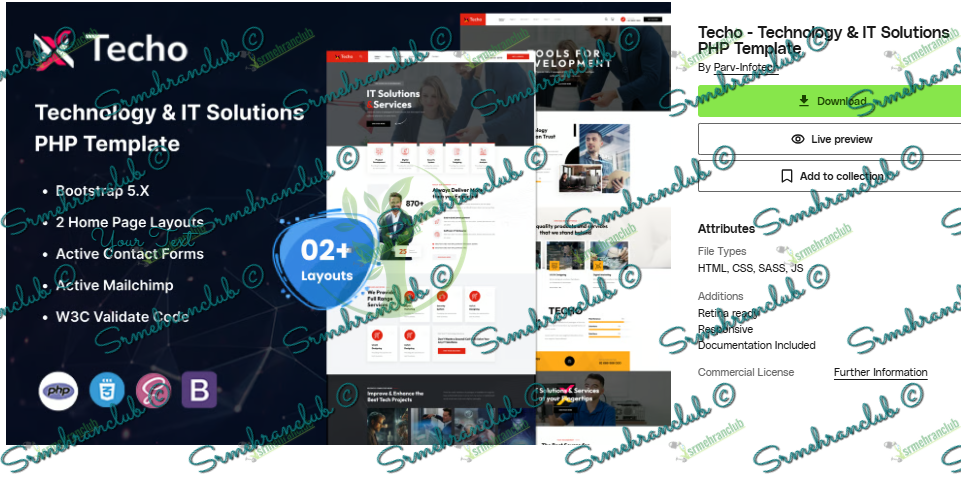 Techo Technology & IT Solutions PHP Template Free Download