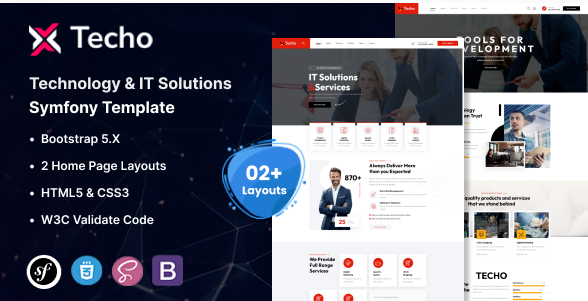 Techo - Technology & IT Solutions Symfony Template