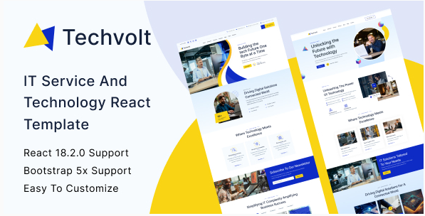 Techvolt – IT Service & Technology React Template