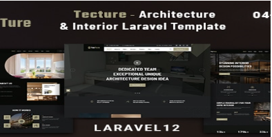 Tecture - Architecture & Interior Laravel Template