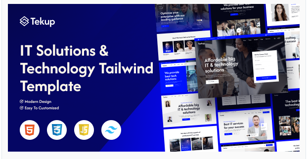 Tekup - Technology & IT Solutions Tailwind Template