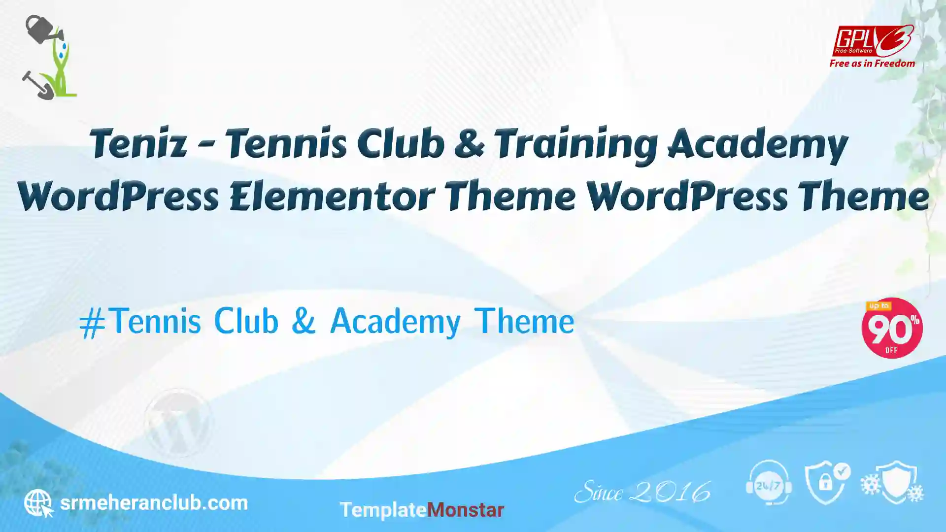 Teniz – Tennis Club & Training Academy WordPress Elementor Theme WordPress Theme — Theme by Templatemonster