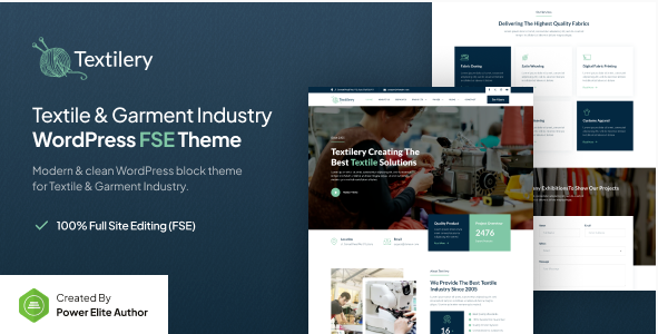 Textilery – Textile & Garment Industry WP Theme