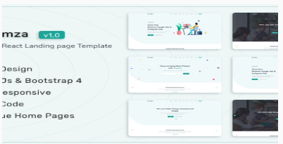 Thamza – React Bootstrap Landing Template