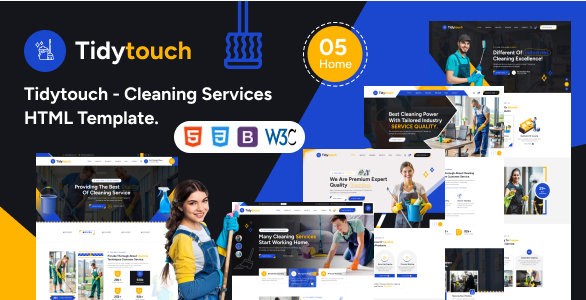 Tidytouch – Cleaning Services HTML Template