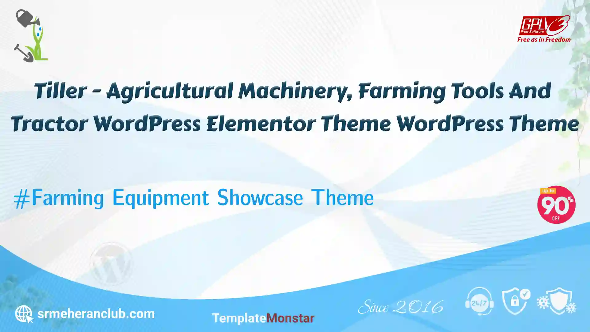 Tiller – Agricultural Machinery, Farming Tools And Tractor WordPress Elementor Theme WordPress Theme — Theme by Templatemonster