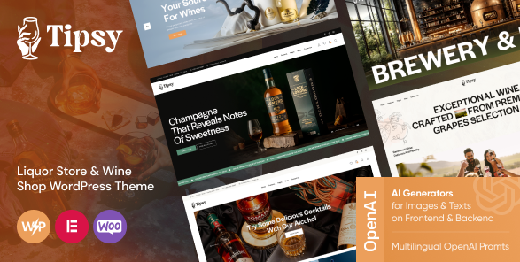 Tipsy - Liquor Store & Wine Shop WordPress Theme