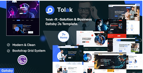 Tolak - IT Solution & Business Gatsby Template