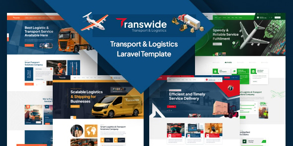 Transwide - Transport & Logistics Laravel Template