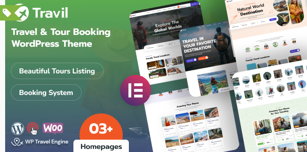 Travil – Travel & Tour Booking WordPress Theme