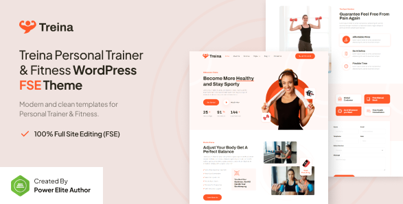 Treina – Personal Trainer & Fitness FSE WordPress