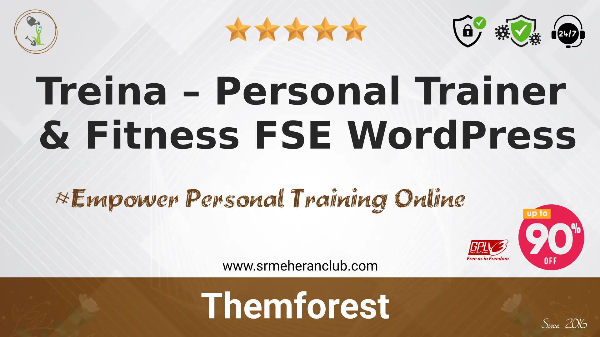 Treina – Personal Trainer & Fitness FSE WordPress — Theme by Themeforest