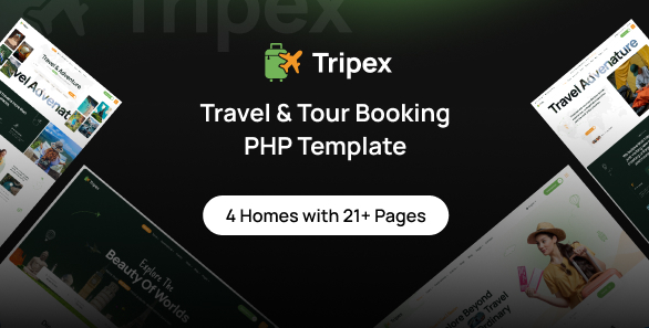 Tripex - Travel & Tour Booking PHP Template