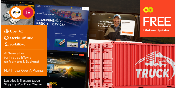 Truck - Delivery & Freight Shipping WordPress Theme