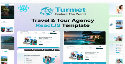 Turmet Travel & Tour Agency ReactJS Template