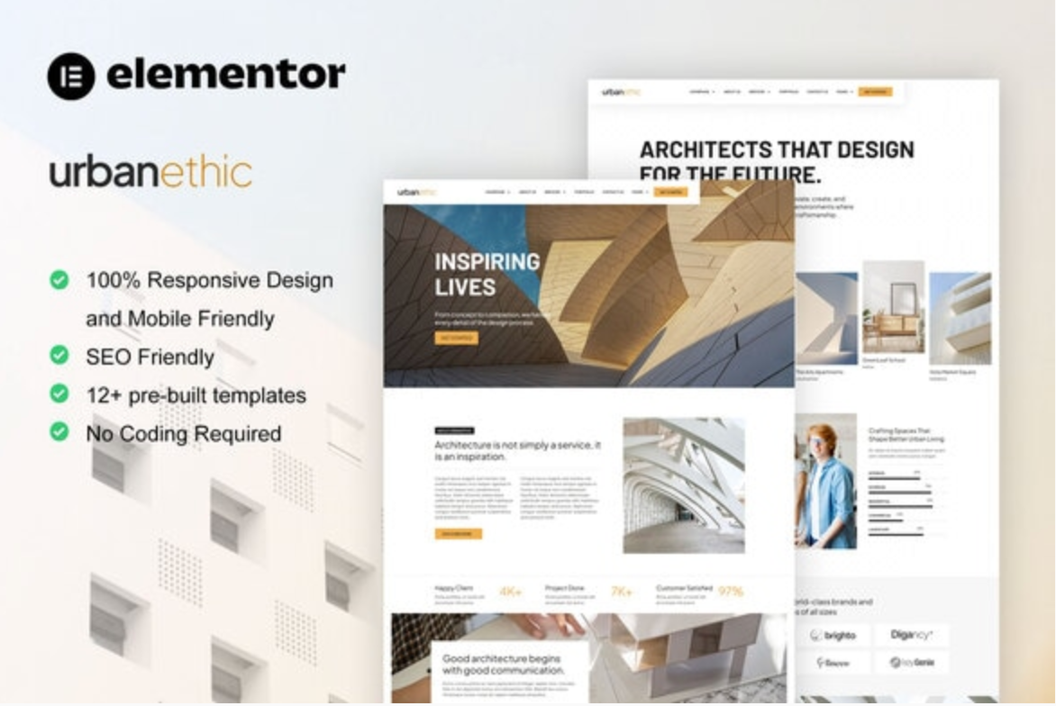 Urbanethic - Architecture & Interior Elementor Template Kit