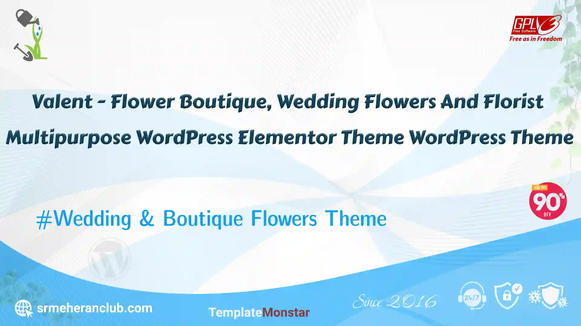 Valent – Flower Boutique, Wedding Flowers And Florist Multipurpose WordPress Elementor Theme WordPress Theme