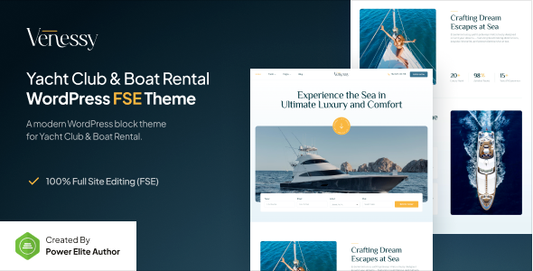Venessy - Yacht Club & Boat Rental WordPress Theme