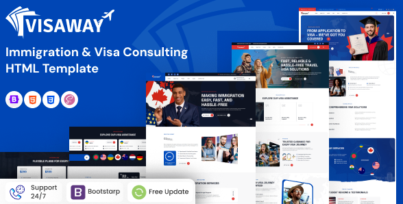 Visaway – Immigration and Visa Consulting HTML Tem