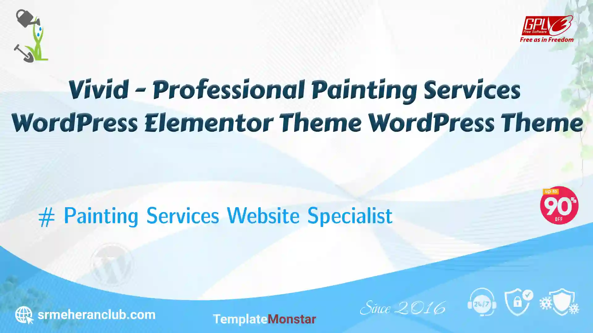 Vivid – Professional Painting Services WordPress Elementor Theme WordPress Theme — Theme by Templatemonster