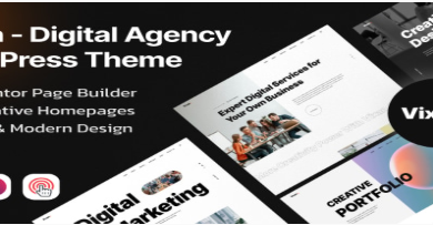 Vixan - Digital Agency Elementor WordPress Theme
