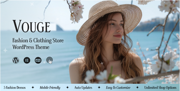 Vouge - Fashion Store WooCommerce Theme
