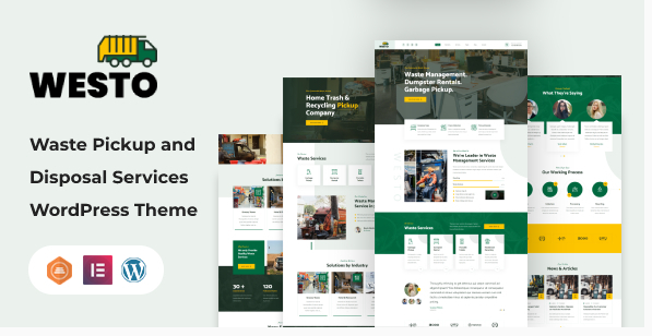 Westo - Waste Disposal Services WordPress Theme