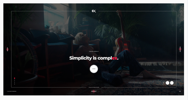 Widex - One Page Portfolio Template