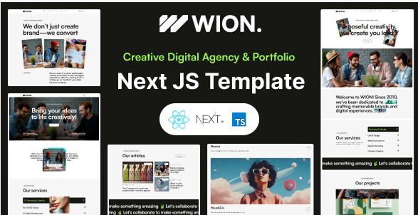 Wion - Creative Agency & Portfolio Next.js Templat