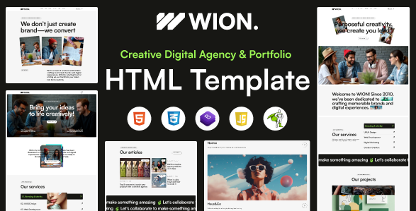 Wion - Creative Digital Agency Html Tempalte