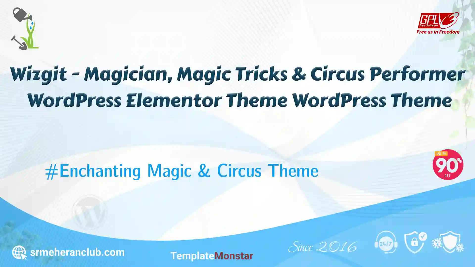 Wizgit – Magician, Magic Tricks & Circus Performer WordPress Elementor Theme WordPress Theme — Theme by Templatemonster