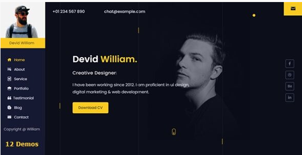 Wokoya | Personal Portfolio vCard HTML Template