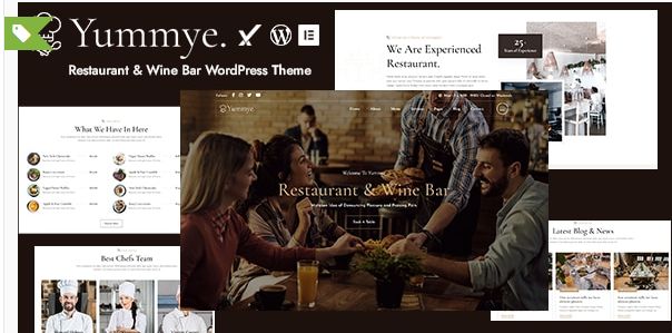 Yummye - Restaurant & Wine Bar WordPress Theme