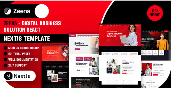 Zeena - Business Solution React NextJs Template