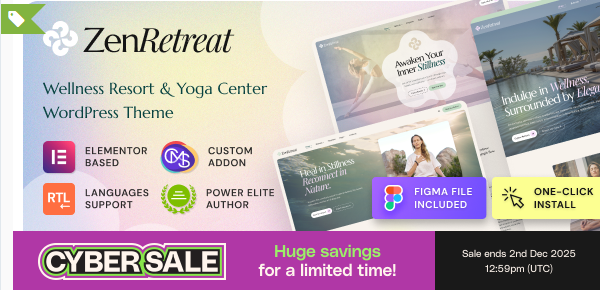Zen Retreat - Wellness Resort, Spa & Yoga Theme