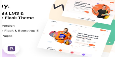 Zoomy - Lightweight LMS & Education Flask Theme