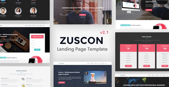 Zuscon – Multipurpose Bootstrap 5 Landing Template