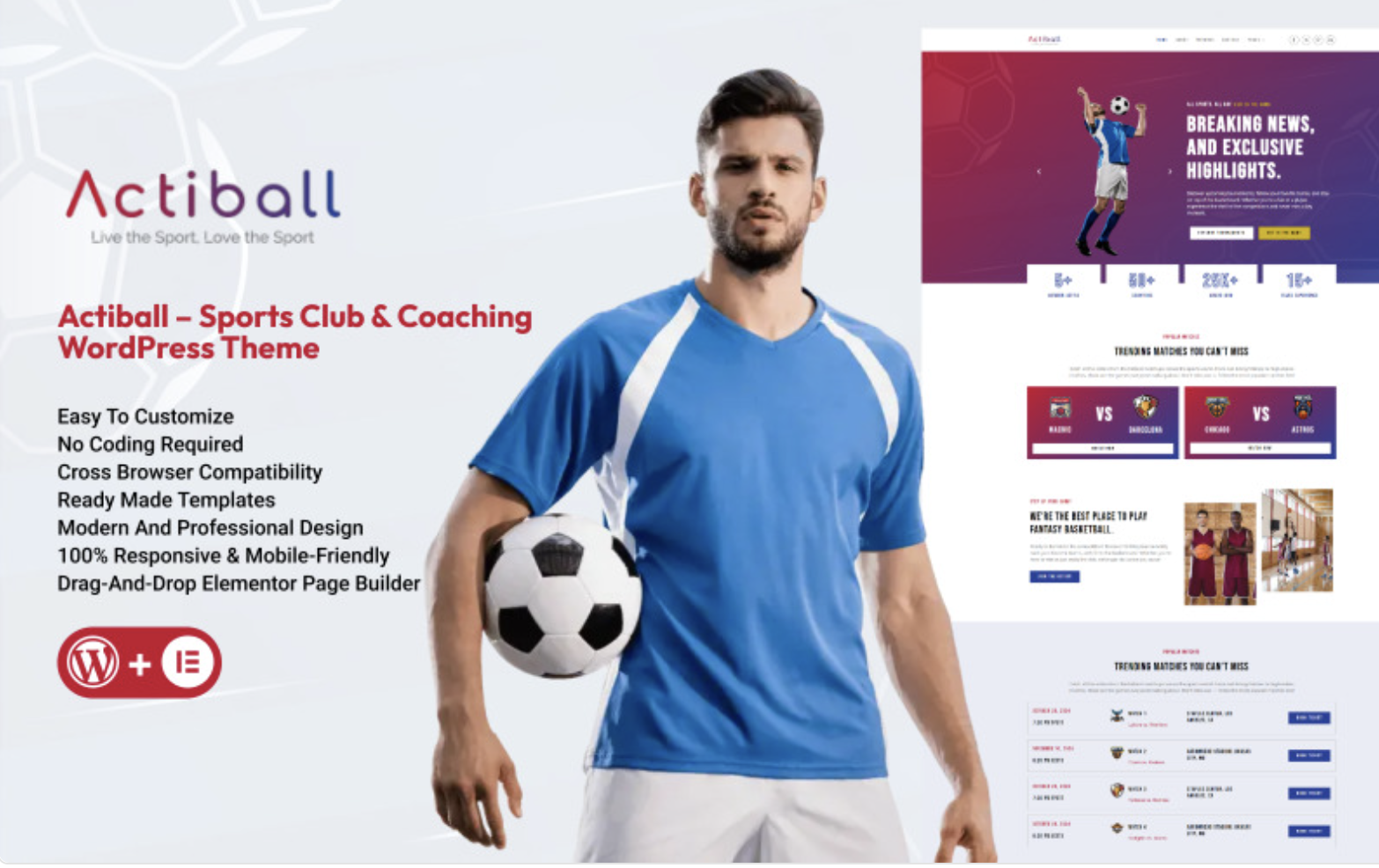 Actiball - Sports & Fitness WordPress Theme