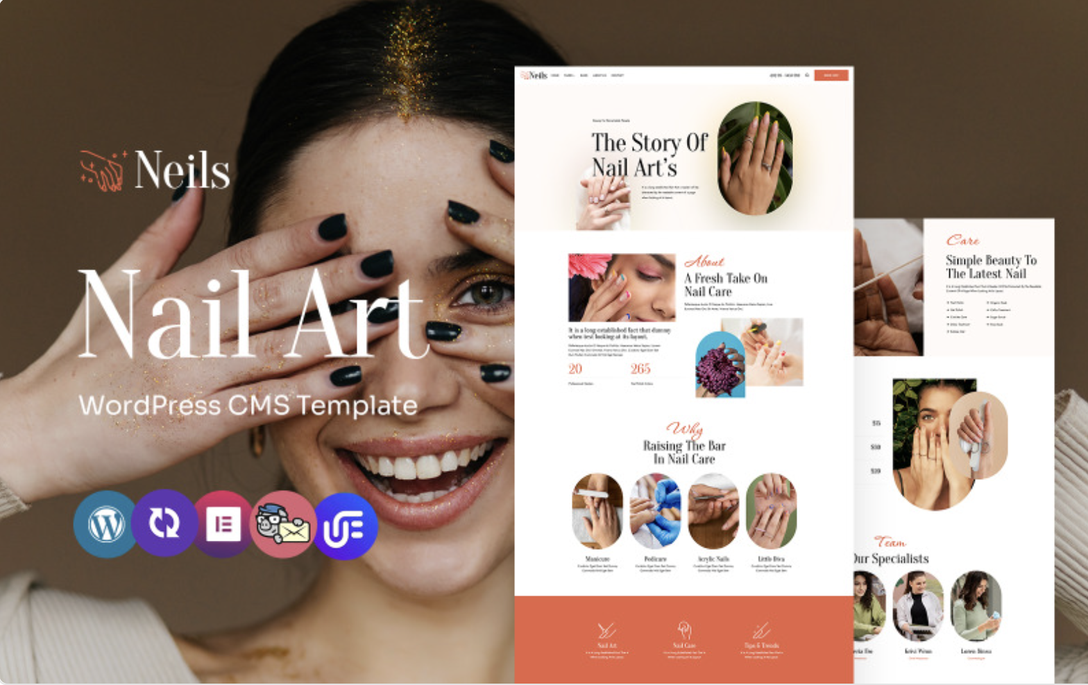 Neils - Nail Polish And Remover Multipurpose WordPress Elementor Theme WordPress Theme